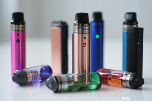 A collection of colorful disposable vapes