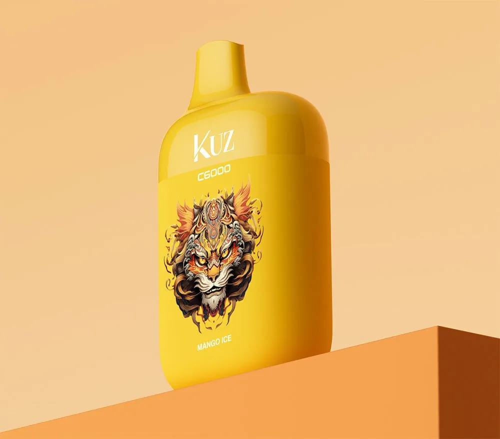 KUZ Lux C9000 disposable vape with LED display