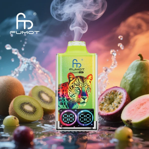 Fumot Leopard 40K Kiwi Passionfruit GuavaRandM Tornado 40000Kiwi Passionfruit Guava