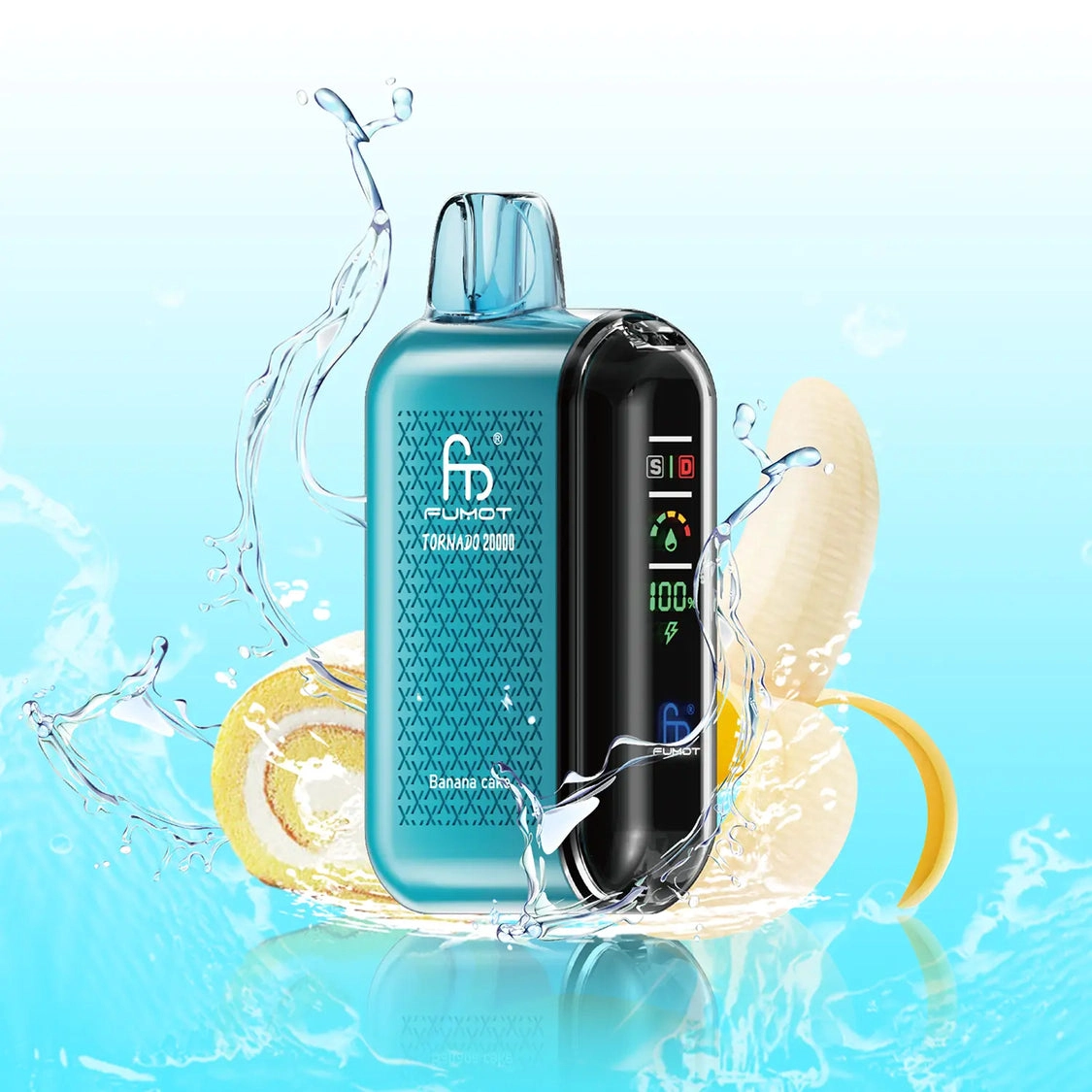 banana ice liquid - Fumot Tornado Vape 20000 Banana Cake