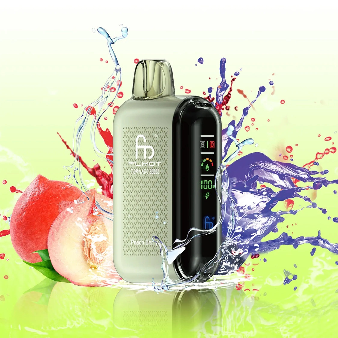 vape pink lemonade Fumot Tornado Peach Berry