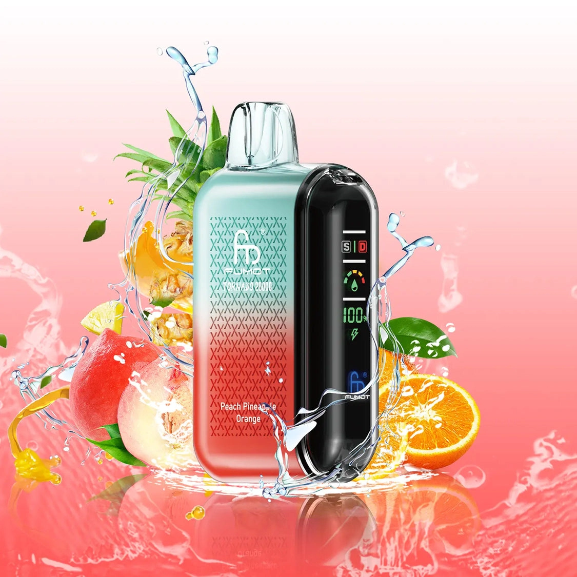 vape pink lemonade Fumot Tornado Peach Pineapple Orange
